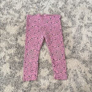 Pink Leopard Print Kids Leggings 3T